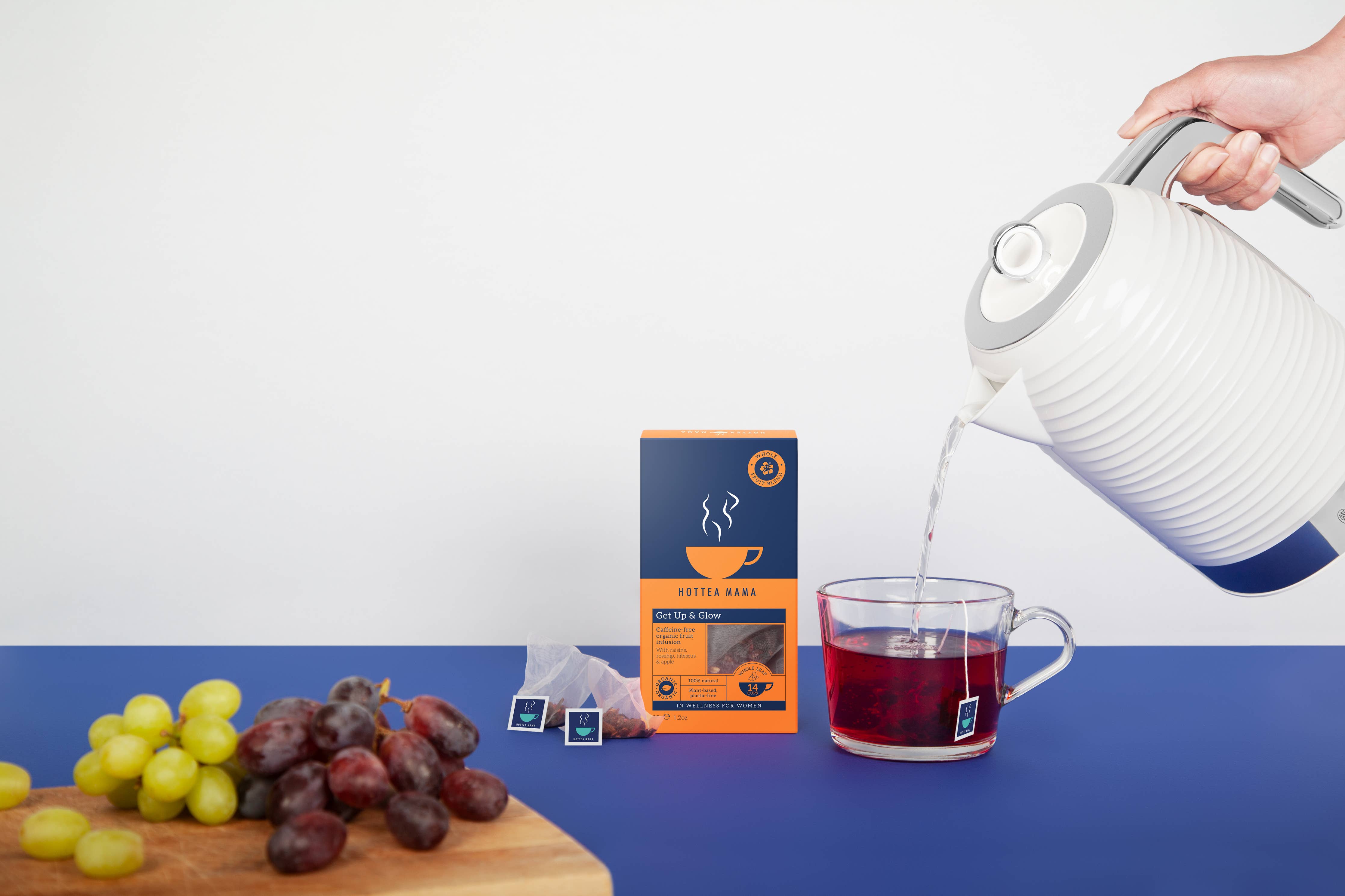 Get Up & Glow Organic Fruit Tea - Natural, Caffeine-Free