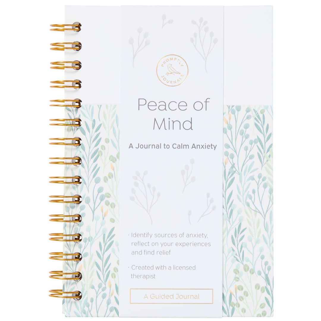 Peace of Mind: A Journal to Calm Anxiety - Eucalyptus Green