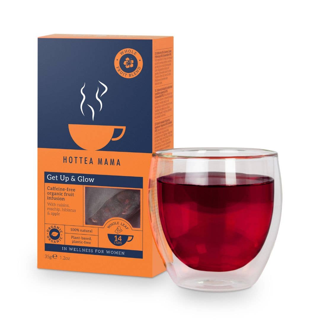 Get Up & Glow Organic Fruit Tea - Natural, Caffeine-Free